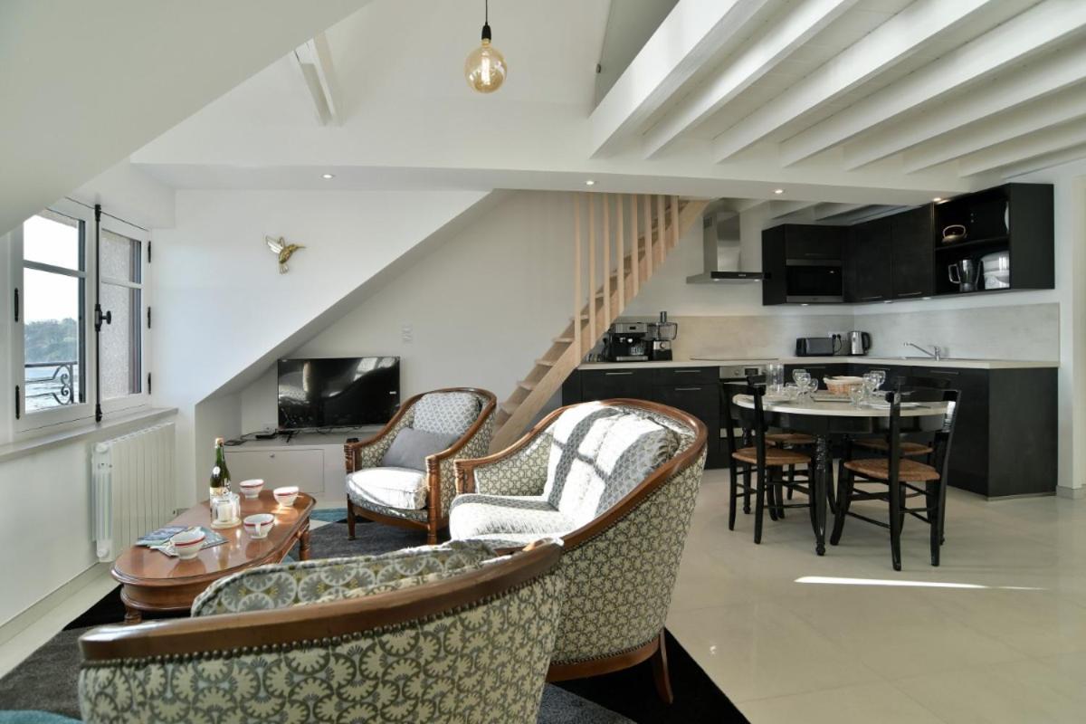 Lostra 2 - Appartement Avec Mezzanine, Front De Mer A Cancale Sur Le Port De La Houle Exterior foto